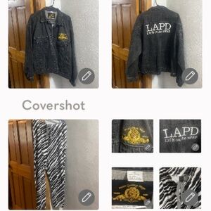 Metro Goldwyn Mayer Jean Jacket XL+NEW💯%Cotton Comfy lounge pant SzL